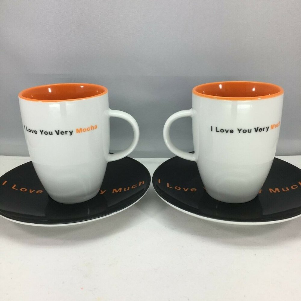Top Choice Set Of Two Mocha / Coffee Cup
